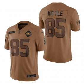 Men's San Francisco 49ers George Kittle Brown 2023 NFL Salute To Service Limited Jersey