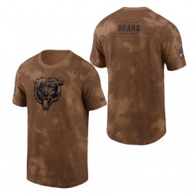 Men's Chicago Bears Brown 2023 NFL Salute To Service Sideline T-Shirt