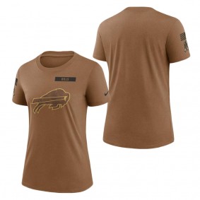 Women's Buffalo Bills Brown 2023 NFL Salute To Service Legend Performance T-Shirt