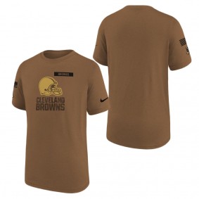Youth Cleveland Browns Brown 2023 NFL Salute To Service Legend T-Shirt