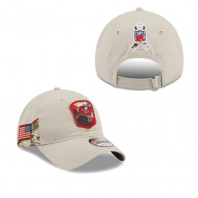 Men's Tampa Bay Buccaneers Stone 2023 NFL Salute To Service 9TWENTY Adjustable Hat