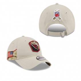 Men's Arizona Cardinals Stone 2023 NFL Salute To Service 9TWENTY Adjustable Hat