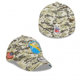 Men's Los Angeles Chargers Camo 2023 NFL Salute To Service 39THIRTY Flex Hat