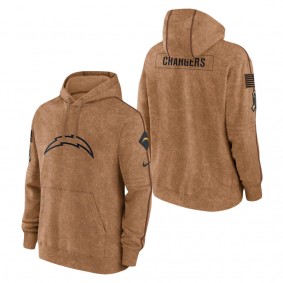Men's Los Angeles Chargers Brown 2023 NFL Salute To Service Club Pullover Hoodie