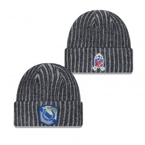 Men's Indianapolis Colts Black 2023 NFL Salute To Service Knit Hat
