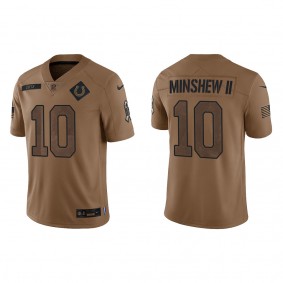 Men's Indianapolis Colts Gardner Minshew II Brown 2023 NFL Salute To Service Limited Jersey