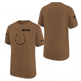 Youth Indianapolis Colts Brown 2023 NFL Salute To Service Legend T-Shirt