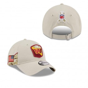 Men's Washington Commanders Stone 2023 NFL Salute To Service 9TWENTY Adjustable Hat