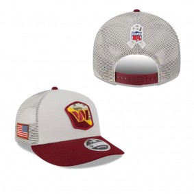 Men's Washington Commanders Stone Burgundy 2023 NFL Salute To Service Low Profile 9FIFTY Snapback Hat