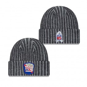Men's New York Giants Black 2023 NFL Salute To Service Cuffed Knit Hat