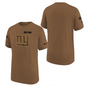 Youth New York Giants Brown 2023 NFL Salute To Service Legend T-Shirt