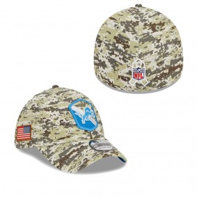 Men's Detroit Lions Camo 2023 NFL Salute To Service 39THIRTY Flex Hat