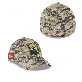 Men's Green Bay Packers Camo 2023 NFL Salute To Service 39THIRTY Flex Hat
