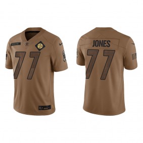 Men's Pittsburgh Steelers Broderick Jones Brown 2023 NFL Salute To Service Limited Jersey