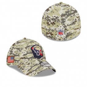 Men's Houston Texans Camo 2023 NFL Salute To Service 39THIRTY Flex Hat