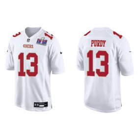Men's Brock Purdy San Francisco 49ers Tundra White Super Bowl LVIII Fashion Game Jersey