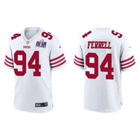 Men's Clelin Ferrell San Francisco 49ers White Super Bowl LVIII Game Jersey