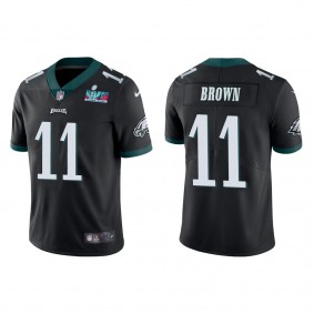 A.J. Brown Men's Philadelphia Eagles Super Bowl LVII Black Vapor Limited Jersey