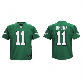 A.J. Brown Youth Philadelphia Eagles Kelly Green Alternate Game Jersey