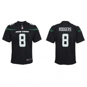 Youth New York Jets Aaron Rodgers Black Game Jersey