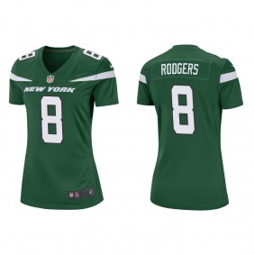 Women's New York Jets Aaron Rodgers Green Game Jersey