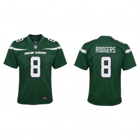 Youth New York Jets Aaron Rodgers Green Game Jersey