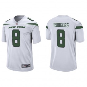 Men's New York Jets Aaron Rodgers White Game Jersey