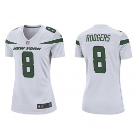 Women's New York Jets Aaron Rodgers White Game Jersey