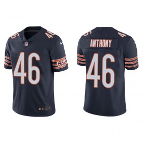 Men's Chicago Bears Andre Anthony Navy Vapor Limited Jersey