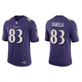 Men's Andy Isabella Baltimore Ravens Purple Vapor Limited Jersey