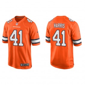 Men's Denver Broncos Anthony Harris Orange Alternate Game Jersey