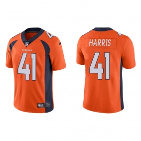 Men's Denver Broncos Anthony Harris Orange Vapor Limited Jersey