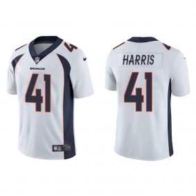Men's Denver Broncos Anthony Harris White Vapor Limited Jersey