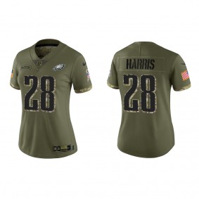 Anthony Harris Women's Philadelphia Eagles Olive 2022 Salute To Service Limited Jersey