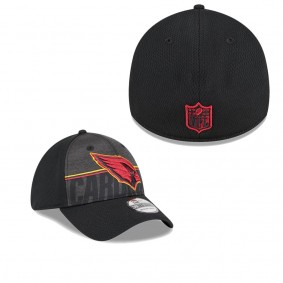 Men's Arizona Cardinals Black 2023 NFL Training Camp Team Colorway 39THIRTY Flex Fit Hat
