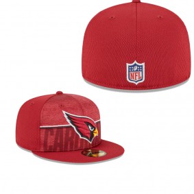 Men's Arizona Cardinals Cardinal 2023 NFL Training Camp 59FIFTY Fitted Hat
