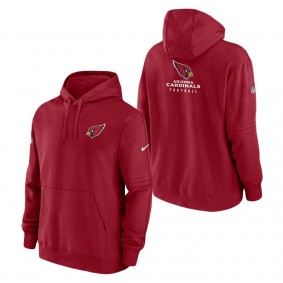Men's Arizona Cardinals Nike Cardinal Sideline Club Fleece Pullover Hoodie