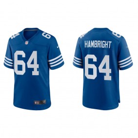 Men's Indianapolis Colts Arlington Hambright Royal Alternate Game Jersey