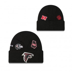 Men's Atlanta Falcons Black Identity Cuffed Knit Hat