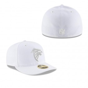 Men's Atlanta Falcons White on White Low Profile 59FIFTY Fitted Hat