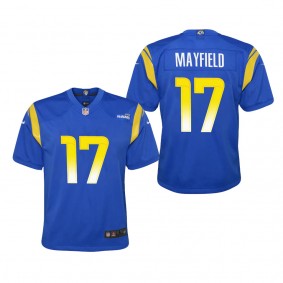 Baker Mayfield Youth Los Angeles Rams Nike Royal Game Jersey