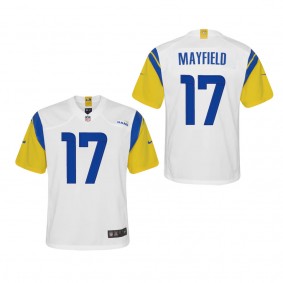 Baker Mayfield Youth Los Angeles Rams White Alternate Game Jersey