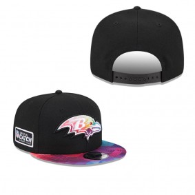 Men's Baltimore Ravens Black 2023 NFL Crucial Catch 9FIFTY Snapback Hat