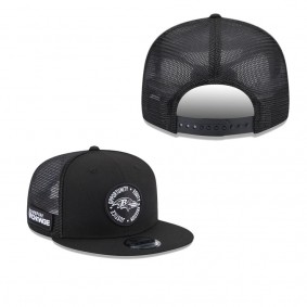 Men's Baltimore Ravens Black 2022 Inspire Change Trucker 9FIFTY Adjustable Snapback Hat
