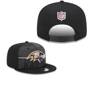 Men's Baltimore Ravens Black 2023 NFL Training Camp 9FIFTY Snapback Hat