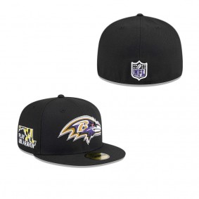 Men's Baltimore Ravens Black 2024 NFL Draft 59FIFTY Fitted Hat