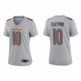 Women's Chicago Bears Chase Claypool Gray Atmosphere Fashion Game Jersey