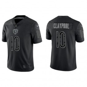 Men's Chicago Bears Chase Claypool Black Reflective Limited Jersey