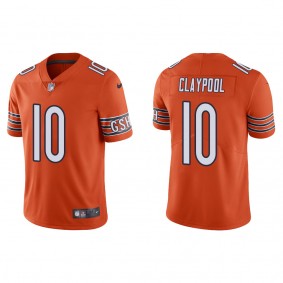 Men's Chicago Bears Chase Claypool Orange Vapor Limited Jersey