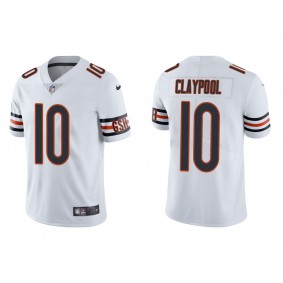 Men's Chicago Bears Chase Claypool White Vapor Limited Jersey